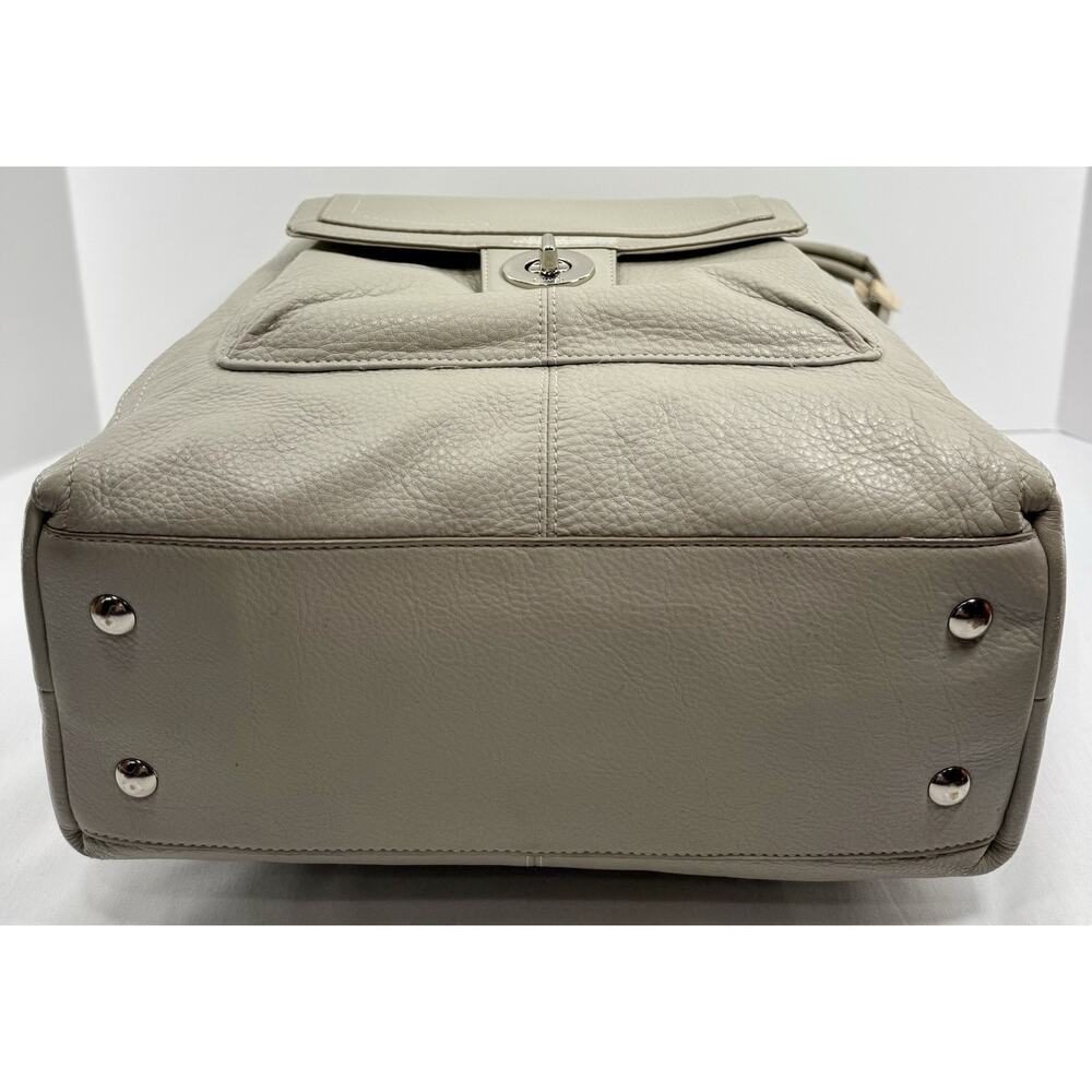 Coach Legacy Tote #19264 Leather Chalk Ivory‎ Pocket Shoulder Bag EUC - Picture 5 of 16